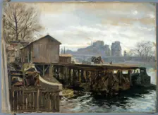 Metropolitan work at Pont-Neuf, in 1899. Creator: Victor Marec