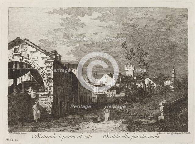 Mettendo i panni..., c. 1760. Creator: Fabio Berardi.