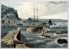 Mevagissey, Cornwall 1825. Creator: William Daniell