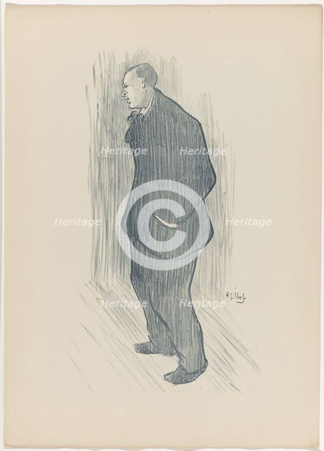 Mévisto, from Le Café-Concert, 1893. Creator: Henri-Gabriel Ibels.