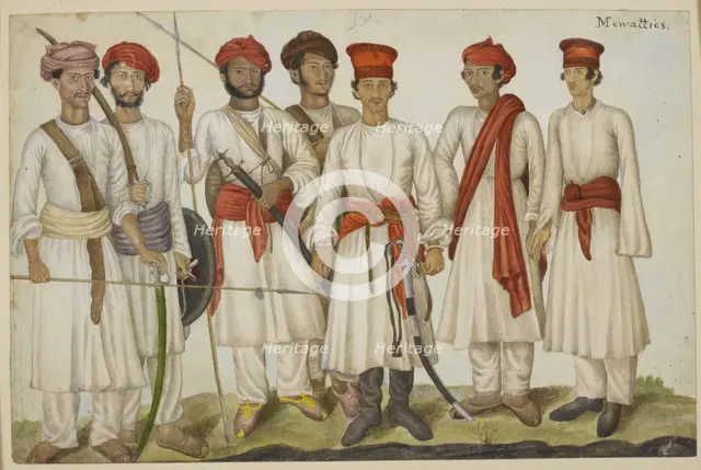 Mewatties, 1820-1830.  Creator: Unknown.