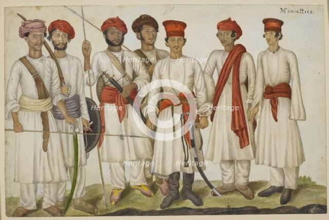 Mewatties, 1820-1830.  Creator: Unknown.