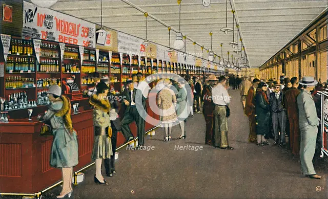 Mexicali Beer Hall, The Longest Bar in the World, c1939. Artist: Unknown.