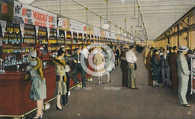 Mexicali Beer Hall, The Longest Bar in the World, c1939. Artist: Unknown.