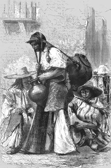 Mexican Water-Carrier (Aguador); A Zigzag Journey through Mexico 1875. Creator: Unknown