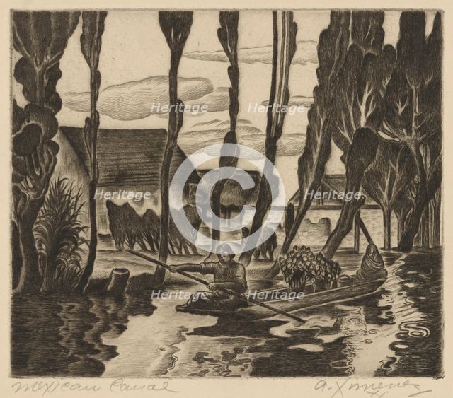 Mexican Canal, ca.1935 - 1943. Creator: Alfredo Ximenez.