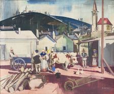 Mexican countryside, 1935. Creator: Vilmos Aba-Novák