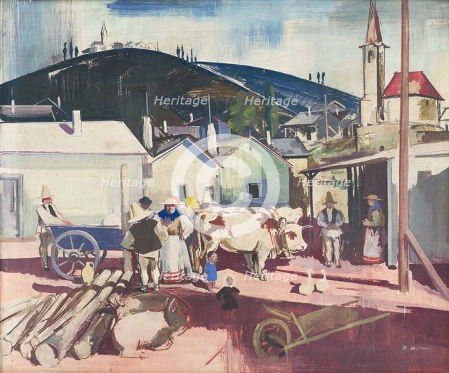 Mexican countryside, 1935. Creator: Vilmos Aba-Novák.