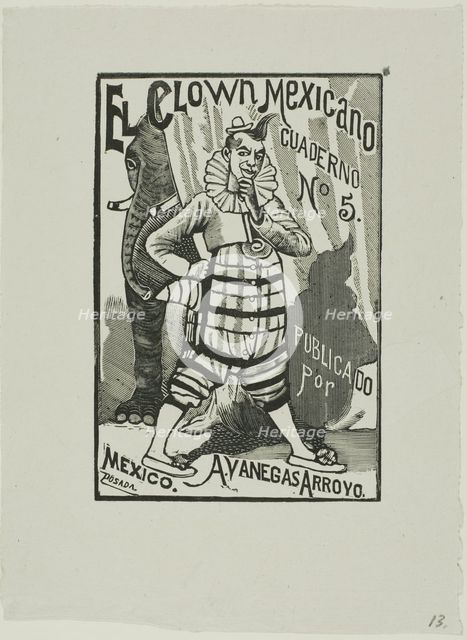 Mexican Clown, no. 5, n.d. Creator: José Guadalupe Posada.