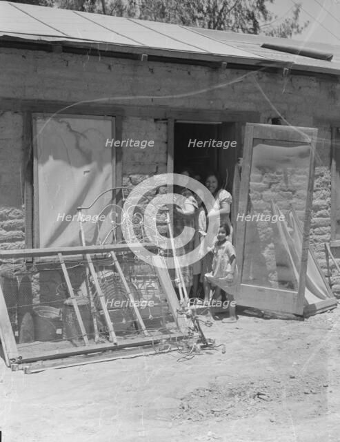 Mexican family, Brawley County, Imperial Valley, California, 1935. Creator: Dorothea Lange.