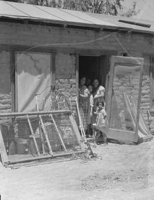 Mexican family, Brawley County, Imperial Valley, California, 1935. Creator: Dorothea Lange