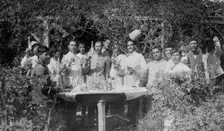 Mexican Feds Celebrating, between c1910 and c1915. Creator: Bain News Service