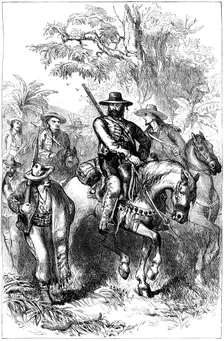 Mexican filibusters on the march, mid 19th century(c1880)