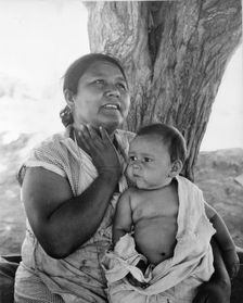 Mexican mother in California, 1935. Creator: Dorothea Lange