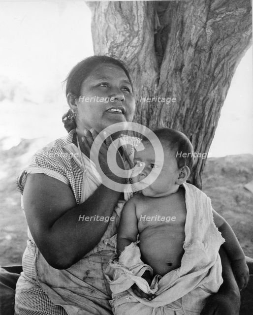 Mexican mother in California, 1935. Creator: Dorothea Lange.