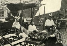 Mexican Peon Life: Typical Village Market-Place 1919. Creator: Unknown
