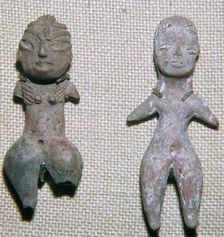 Mexican pottery figures from burial sites, c.9th century BC