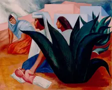 Mexican Pueblo, 1932. Creator: Jose Clemente Orozco