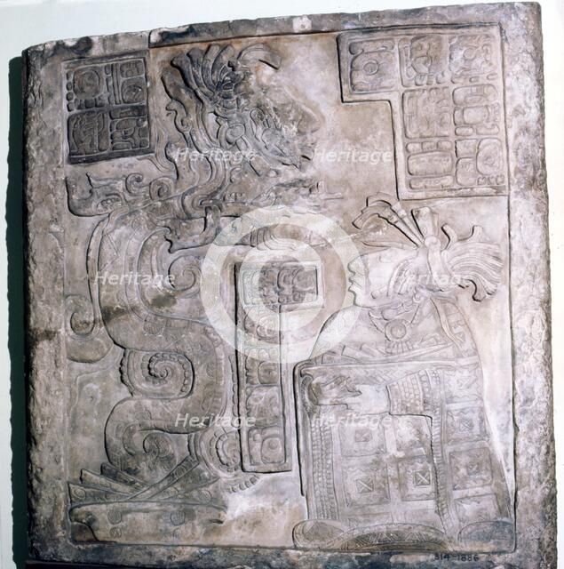 Mexican Serpent, God and Priest, Pre-Columbian, Maya Culture, 770. Artist: Unknown.