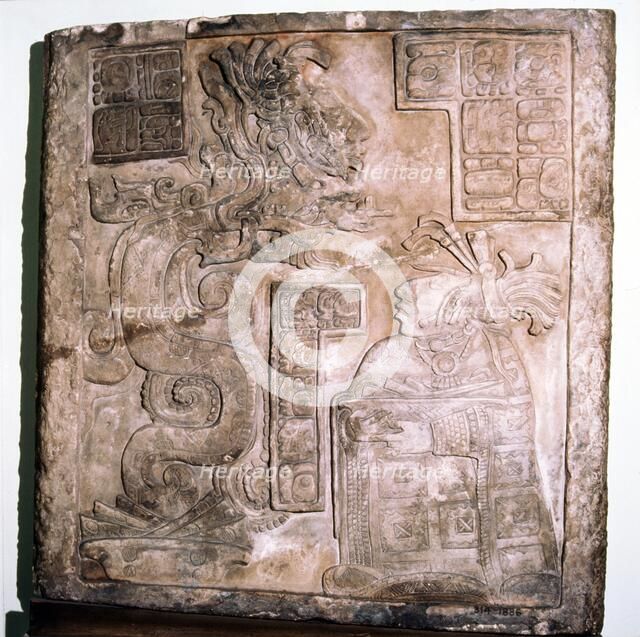 Mexican Serpent, God and Priest, Pre-Columbian, Maya Culture, 770. Artist: Unknown.