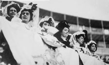 Mexican Society women at bullfight, between c1910 and c1915. Creator: Bain News Service
