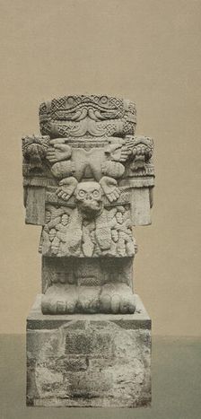 Mexico, Aztec idol, Teoyaomiqui [Coatlicue (statue)], between 1884 and 1900. Creator: William H. Jackson