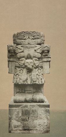 Mexico, Aztec idol, Teoyaomiqui [Coatlicue (statue)], between 1884 and 1900. Creator: William H. Jackson