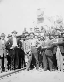 Mexico - special train sent for body of De Las Rias, between c1910 and c1915. Creator: Bain News Service