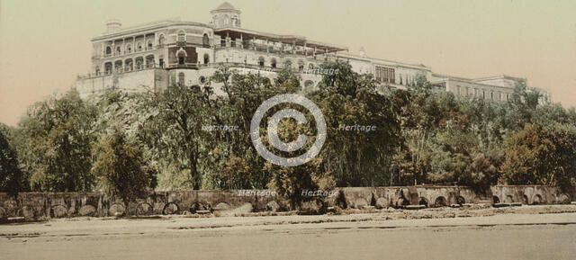 Mexico, the Castle of Chapultepec, between 1884 and 1900. Creator: William H. Jackson.