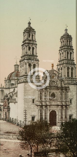 Mexico, the Cathedral, Chihuahua, between 1884 and 1900. Creator: William H. Jackson.