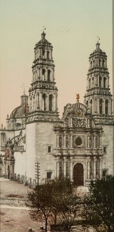 Mexico, the Cathedral, Chihuahua, between 1884 and 1900. Creator: William H. Jackson