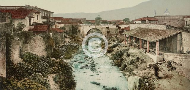 Mexico, view from bridge, Orizaba, between 1884 and 1900. Creator: William H. Jackson.