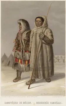 Mezen Samoyeds, 1862. Creator: Karl Fiale