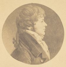 Mezzotint portrait of a Young Man in Profile, from The St. Memin Collection of Portraits, 1862. Creator: Jeremiah Gurney