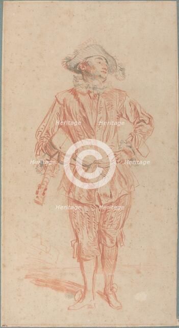 Mezzetin, c. 1716. Creator: Jean-Antoine Watteau.