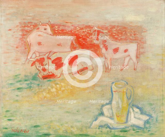 Meadow Motif, 1936-1937. Creator: Mikulas Galanda.