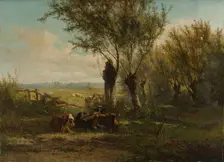 Meadow near Oosterbeek, 1860. Creator: Gerard Bilders