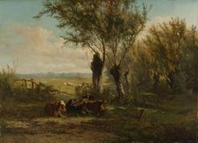 Meadow near Oosterbeek, 1860. Creator: Gerard Bilders