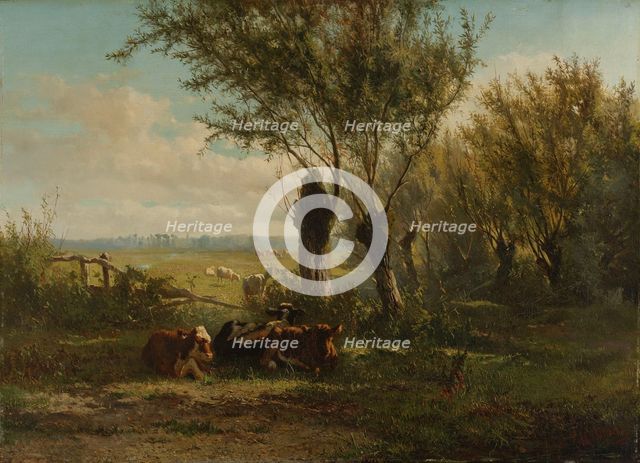 Meadow near Oosterbeek, 1860. Creator: Gerard Bilders.