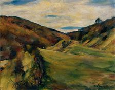 Meadow at Dreimarkstein in Sievering, 1919. Creator: Egge Sturm-Skrla