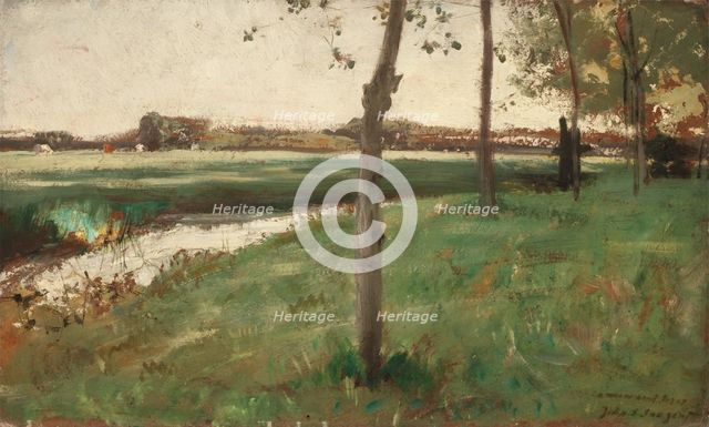 Meadow and Stream, between 19th and 20th century. Creator: Unknown.