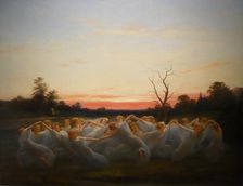 Meadow Elves (The fairies of meadow). Artist: Blommér, Nils Jakob (1816-1853)