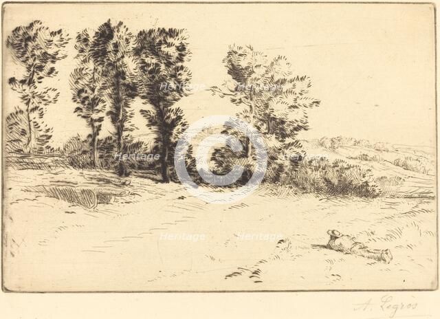 Meadow in Sunshine (Le pre ensoleille). Creator: Alphonse Legros.