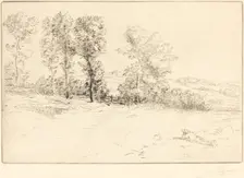 Meadow in Sunshine (Le pre ensoleille). Creator: Alphonse Legros