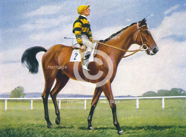 Meadow, Jockey: T. Weston', 1939. Artist: Unknown.