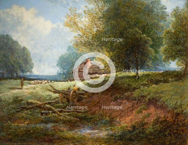 Meadow Scene, 1880. Creator: Edwin Taylor.