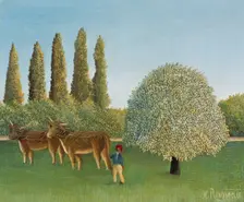 Meadowland (The Pasture). Artist: Rousseau, Henri Julien Félix (1844-1910)