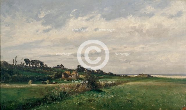 Meadows, (Villerville), c1877. Creator: Carlos de Haes.