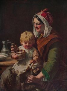 Meal Time c1850, (c1915). Artist: John Phillip