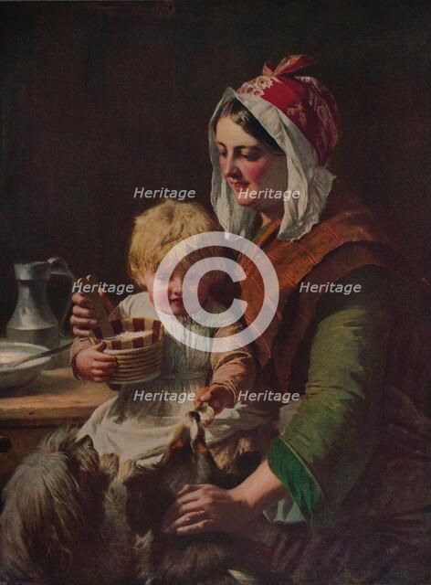 'Meal Time', c1850, (c1915). Artist: John Phillip.